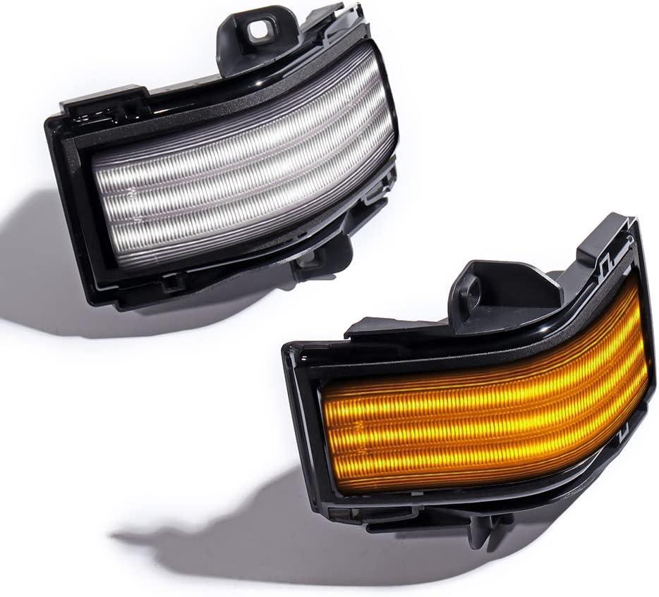 LED Sequential Side Mirror Marker Lights Switchback Turn Signal Lamps Towing Mirror Light Compatible with 2017-2022 2023 Ford F250 F350 F450 F550 Super Duty 2015-2022 2023 F150