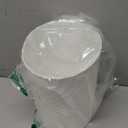 UUJOLY Plastic Small Can Wastebasket, Garbage Container Basket for Bathrooms, Laundry Room, Kitchens, Offices, Kids Rooms, Dorms, (White, 1.8 Gallon)