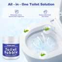 Toilet Cleaner - 2 Bottles, Powerful Bathroom Cleaning Product, Effectively Removes Stubborn Stains - Powder - 8.4 Ounces