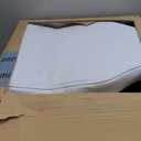 Office Desk Chair, Ergonomic Computer Chair with Padded Flip-Up Arms and Adjustable Lumbar Support, PU Leather Executive Chair with Tilt Lock and 360 Swivel Rolling Wheels for Work, Study (Beige)