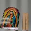 TALPGOD Our Lady of Guadalupe Stand Catholic Ornament Statue  Virgin Mary Statue Acrylic Tabletop Dcor for Home Altar & Desk, Christian Gift for Women & Men