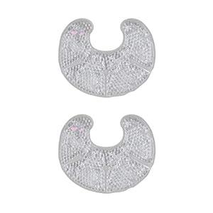 Hot Cold Breast Gel Bead Ice Pack (2 Pack) by FOMI Care | Nursing Pain Relief for Mastitis, Engorgement, Swelling | Fabric Backing for Ultimate Comfort | Reusable, Freezable, Microwavable (Gray) 