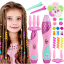 Yoloflix Hair Braiding Machine, Hair Salon Toys for Girls with Braider, Beads, Wig & Accessories, Kids Hair Styling Tool Toy Set, Christmas Birthday Toys Gifts for Girls