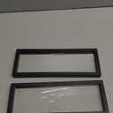 MECCANIXITY Floating Frame Display Holder Stand 3D Jewelry Display Box 11.81 x 4.33 x 0.79 inch Black for Ring Necklace Bracelet Earring Pack of 2