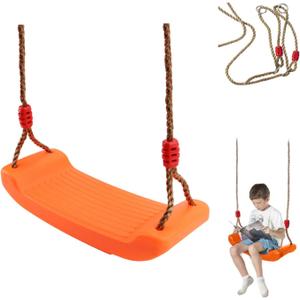 Tree Swing Seat, Swing Set Accessories for Kids Outdoor & Indoor Playground, Orange