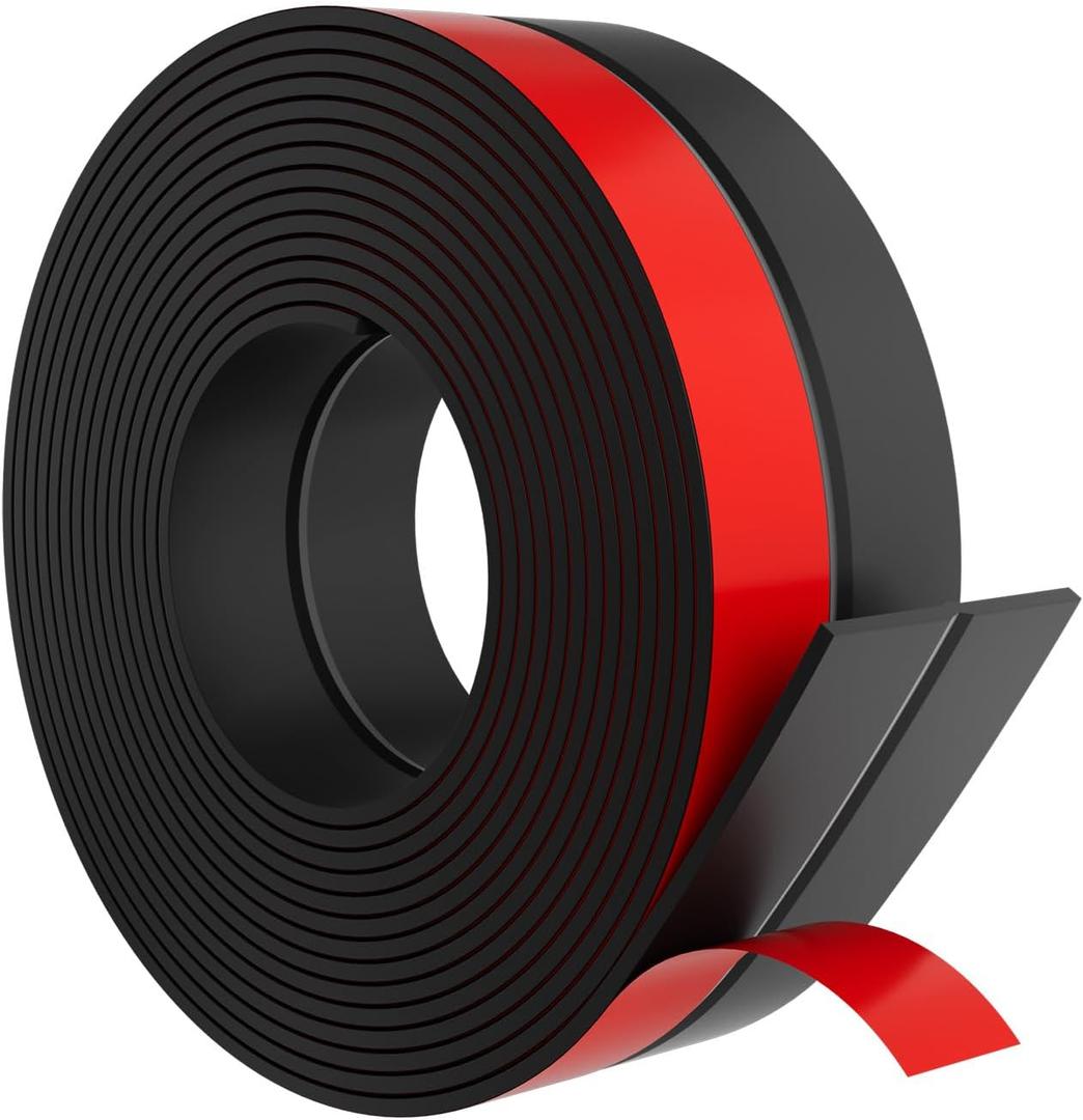 Weather Stripping, Door Draft Stopper Silicone Seal Strip for House and Glass Shower Doors for Collision and Side Gaps of Door and Windows, 36FT(L)2IN(W)Black