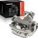 A-Premium Disc Brake Caliper Assembly with Bracket Compatible with Select Buick, Chevy and Pontiac Models - LaCrosse 2006-2009, Impala 2011-2013, Impala Limited, Allure, Grand Prix - Rear Passenger