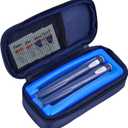 Cruxer Insulin Cooler Pen Travel Case Tsa Approved,Refrigerated Medical Bag with Protective Ice Brick, Diabetes Organizer Medication Insulated Cold Pack,Keep Medicine Cool While Traveling Diabetic Kit (Medium--Fits Pen)