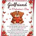 Funny Valentines Day Cards for Girlfriend, Romantic Valentines Day Gifts from Boyfriend, for my Wonderful Girlfriend On Valentine's Day (FY-355)