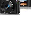 4K Dash Cam Dual Lens Driving Recorder Car DVR 1080P Rear Lens Camera Parking Monitoring Black Box(A10,64GB)