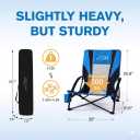FAIR WIND Beach Chairs with 360 Umbrella for Adults, 300LBS Heavy Duty Anti-Sink Sand Chair, Portable Backpack Seating for Coastal Vacations, Outdoor Concerts & Sports