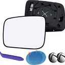 EAP Driver Mirror Glass Compatible With Nissan Rogue 2008-2013, Rogue Select 2014-2015, Heated, 96366JM01A 96366JM00A