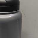 Amazon Basics Large Stainless Steel Insulated Water Bottle, Spout Lid, 30.1 ounces, Gray