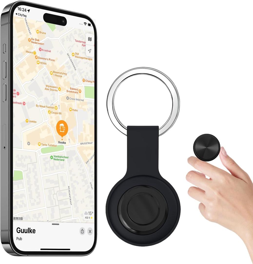 GPS Tracker for Vehicles, Cars, Pets, Kids & Valuables  No SIM Card, No Subscription  Real-Time Global Tracking Device  Compatible with iOS & Android