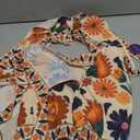 SweatyRocks Women's Tie Backless Tropical Print Halter Top and Shorts 2 Piece Vacation Outfits, Medium