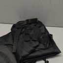 Patio Hanging Egg Chair Cover Single Seat, 600D Heavy Duty Waterproof Outdoor Wicker Swing Egg Chair with Stand Protector Fits up to 75L x 45W Inches (Black)