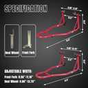 Motorcycle Stand Rear Combo Wheel Lift Stands, 500Lbs Capacity,Swingarm Spool Paddock Stands for Sport Bike,Fit for Yamaha, for Honda, Suitable for Kawasaki (Red)