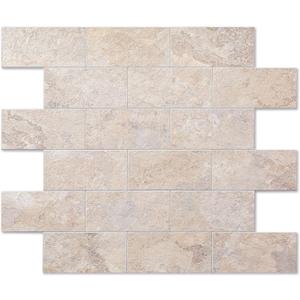 2026 New Upgrade Peel and Stick Backsplash Tile, Peel and Stick 11.34" X 11.57" Wall Tile for Kitchen, Bathroom, Fireplace, Laundry (Beige Stone Rocks, 10 Packs)