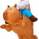 XYJKIDSES Inflatable Capybara Costume for Adult Blow Up Costumes Halloween Costumes Men Women Funny Ride on Animal Costume for Cosplay Party