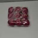 Soulchen Burgundy 9Pcs 3.15 Inch Large Flocked Christmas Balls Velvet Xmas Tree Decoration Plush Balls Xmas Hanging Ornaments with Ropes for Holiday Wreath Garland Home Wedding Party Decorations