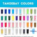 TahoeBay Slim Can Cooler Sleeves (12-Pack) Skinny Tall Cans 12 Oz Bulk Thin Seltzer Fit Sublimation Blanks for Vinyl Plain Blank Foam Beer Bottles Black White Assorted Solid Set (Dusty Rose)