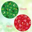 3 x St Patricks Day Tree Skirt St Patricks Day Decorations 36" Reversible Shamrock Double Sided Print Mat for Trees St Patricks Day Decor Holiday Party Garden Indoor Home Decorations