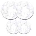 Electric Stove Burner Covers - Protect Stovetop - Set of 4, 10 and 8 inches - White Marble Electric Stove Covers