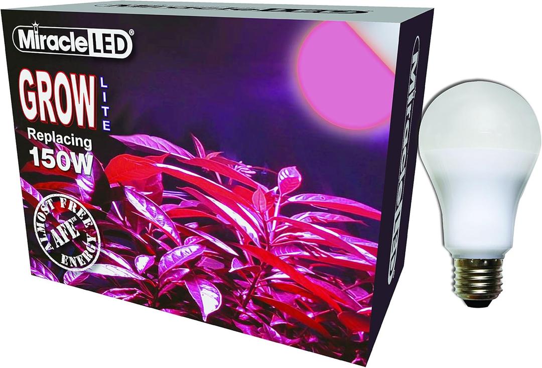 Miracle LED Almost Free Energy 150W MAX Flowering Red LED Grow Lite - For Intense Flowering and Fruiting of your Indoor Plants and DIY Horticulture & Hydroponic Gardens (604294) Single Pack