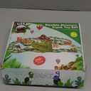 GIAT Dinosaur Track Toys - Best Birthday Gifts for 3 4 5 6 7 Year Old Boys Girls, Dinosaur Race Car Track with Light & Sound, Create A Dinosaur World Road Race