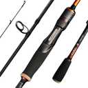 SEASIR CastX Medium Heavy Fishing Rod, Medium Light Spinning Casting Rod, 2 Piece Baitcasting Rod, Saltwater Freshwater Baitcaster Rod, Fast Action, 40T Carbon Fiber, EVA & Cork Grip, Zirconia Ring