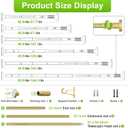 Extra Long Tension Rod 41-165inch Tension Curtain Rods no Drilling
Heavy Duty Outdoor Curtain Rod for Patio,Windows,Blackout Curtains,Indoor,Anywhere Adjustable Gold