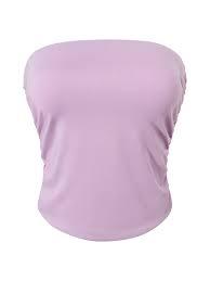 Strapless Top, (Purple, Small)