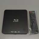 Super Mini Blu-ray HD DVD for TV, 1080P Blue-ray Home Theater, Portable with Remote Control + HDMI AV Cable + Built-in PAL/NTSC, Support USB Input