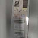 AOSKY Cordless Zebra Blinds for Windows Pull Down Roller Window Shades Dual Layer Light Filtering Privacy for Day and Night, Free-Stop Door Shades for Home Easy to Install (34" W X 47" H, White)