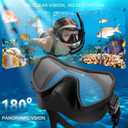 Swim Goggles with Nose Cover for Adults, Diving Mask for Men Women, 180 Wide View, Leak-Proof Snorkeling Mask