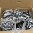 Tioncy 20 Pack 10 oz Black Dessert Bowls Set Round Melamine Bowls for Pasta Cereal Rice Soup Snack Candy Ice Cream Pudding Fruit Salad, Dishwasher Safe