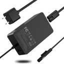65W Laptop Surface Pro Charger Intended for Microsoft Surface10,9,8,7+,7,6,5,4,3,X, Windows Surface 6,5,4,3,2,1,Studio,Surface Go 3,2,1,Surface Book 3,2,1, Support 44W 36W Laptop 10FT Power Cord