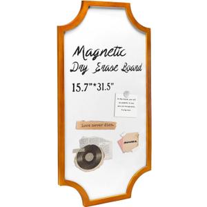 Dry Erase Board for Wall, 15.7" x 31.5", Frame Magnet Board for Wall Decorative, Aesthetic Whiteboard, Use as Bedroom, Dorm Room, Home and Office Decor