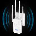 2025 WiFi Extender Signal Booster for Home, 15000sq.ft Wireless Internet Repeater, Long Range WiFi Booster and Signal Amplifier w/ Ethernet Port, WiFi Router Extender Support 99% Devices, 1-Tap Setup