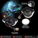 D-Lumina LED License Plate Light Tag Lamp Assembly for Fo-rd Mustang 1994-2004, Powered by 18-SMD 6000K White Tag Lights, Pack of 2