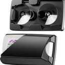 EZ Pass Holder for Windshield with Suction Cups, Toll Pass Transponder Holder for EZPass Mini/iPass (Black) (1-Count (Black))