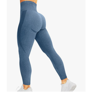HIGORUN Women Seamless Leggings Smile Contour High Waist Workout Gym Yoga Pants. Medium