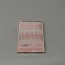 Glamnetic Press On Nails - Pink Macaron Spring Nails | Semi-Transparent Light Pink Pastel French Tip Short Almond Fake Nails in a Glossy Finish, Salon Quality | 15 Sizes - 30 Nail Kit