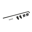 Advantage Industries 42" Heavy Duty Cane Bolt | Gate Ground Latch Drop Rod | Pad-Lockable | Zinc Plated Steel | Industrial Grade Drop Rod for Wood Fence | Hardware & Fasteners Included - Black
