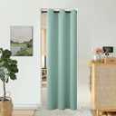 BGment Frosty Green Door Curtain 78 Inch Length for Doorway, Bedroom Closet Curtain, Privacy Thermal Insulated Blackout Grommet Room Divider for Room Separation, 1 Panel, 40 Inch Wide