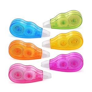 Mini Cute Correction Tape, 13.12ft, 12 Count Pack, Easy to Use, Dry Instant Tear-Resistant and Silent, School Office Supplies, Pink Purple Blue Green Orange Yellow
