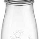 Bormioli Rocco Quattro Stagioni, 13.5 Oz Olive Oil Dispensers with Weighted Pourer, Durable Glass, Made in Italy