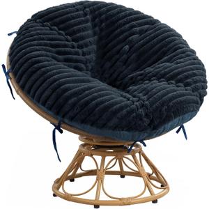 HOMBYS Fluffy Shaggy 50x 50, Navy Blue