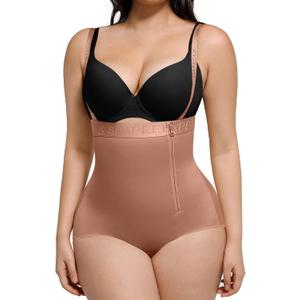 SHAPELLX Shapewear Tummy Control Panty for Women High Waist Body Shaper Waist Trainer Shaper Higher Power Panties (4X-Large, A4-drak Brown)