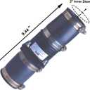 Hydro Master Plastic Sump Pump Check Valve with Stainless Steel Clamps 2 inch